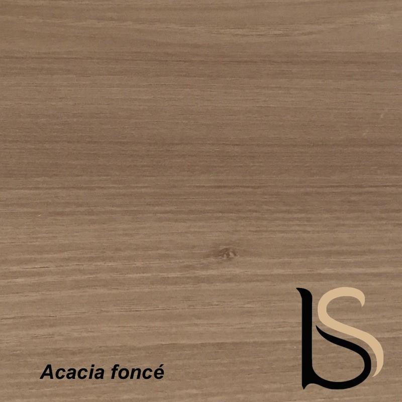 Bureau bench 2 personnes Star - Mobel Linea. - 140, Anthracite, Acacia foncé_3
