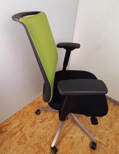 Fauteuil de bureau Steelcase Reply Air d'occasion - ergonomique et confortable - vert - accoudoirs réglables - mécanisme synchrone_3