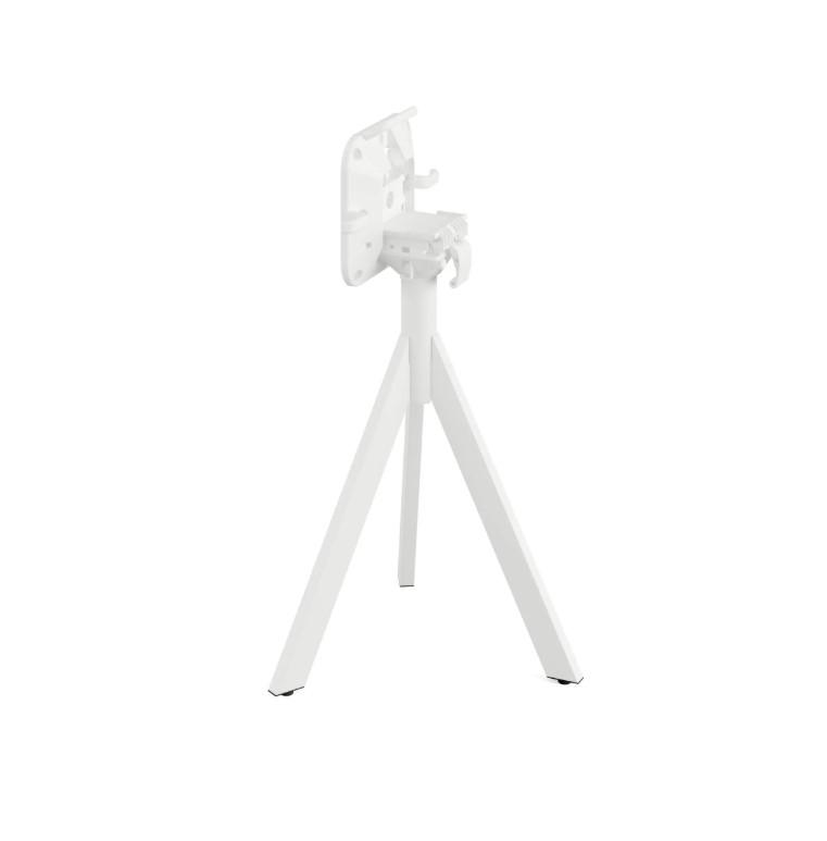 Infinity table de bistrot avec piètement blanc + plateau HPL Riverwashed Wood 70x70 cm_3
