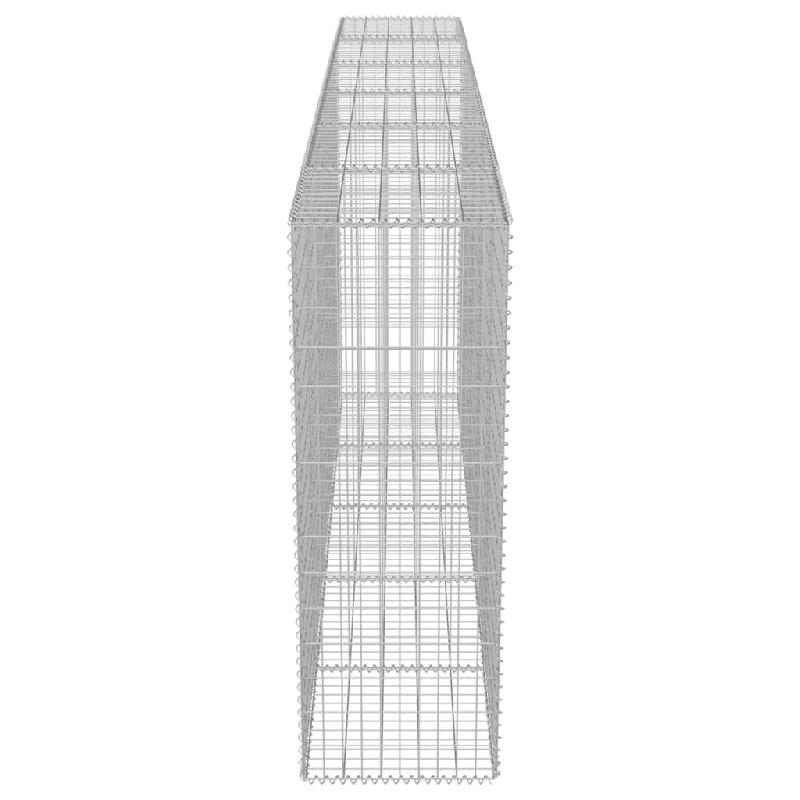 Vidaxl mur en gabion avec couvercles acier galvanisé 300 x 50 x 150 cm 143593_3