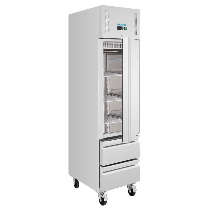 Armoire réfrigérée négative GN compacte série G 1 porte et 2 tiroirs 180L UA116 Polar_3