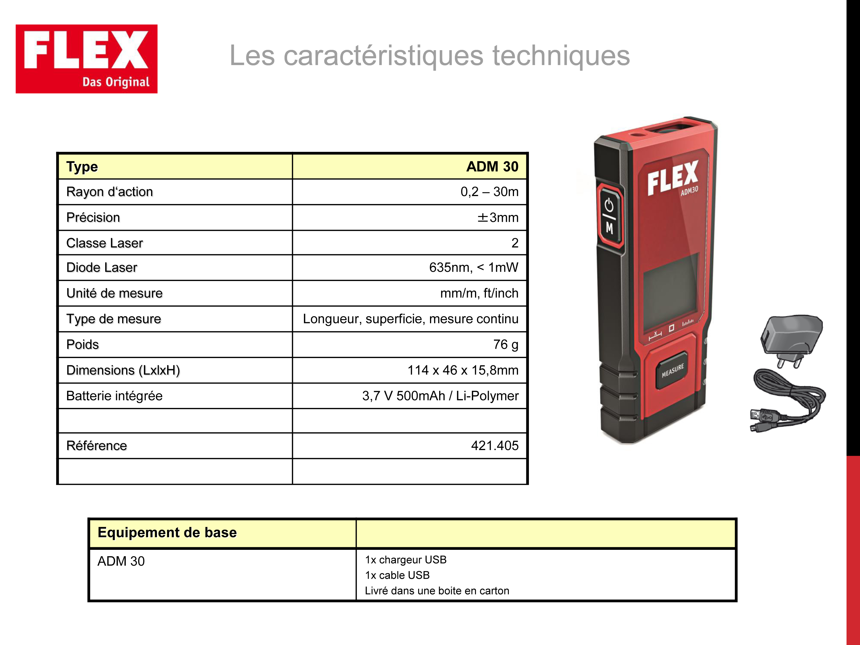 Telemetre laser flex adm30_3