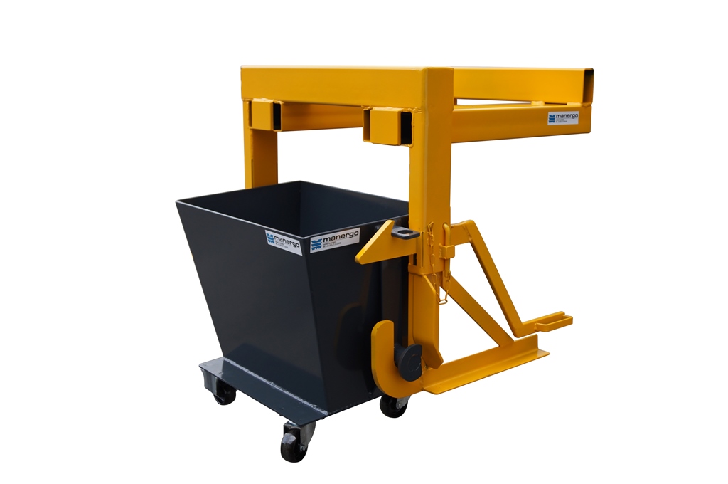 Benne basculante (BB) - 1200 litres - Fabrication française - Dispositif de déversement_3