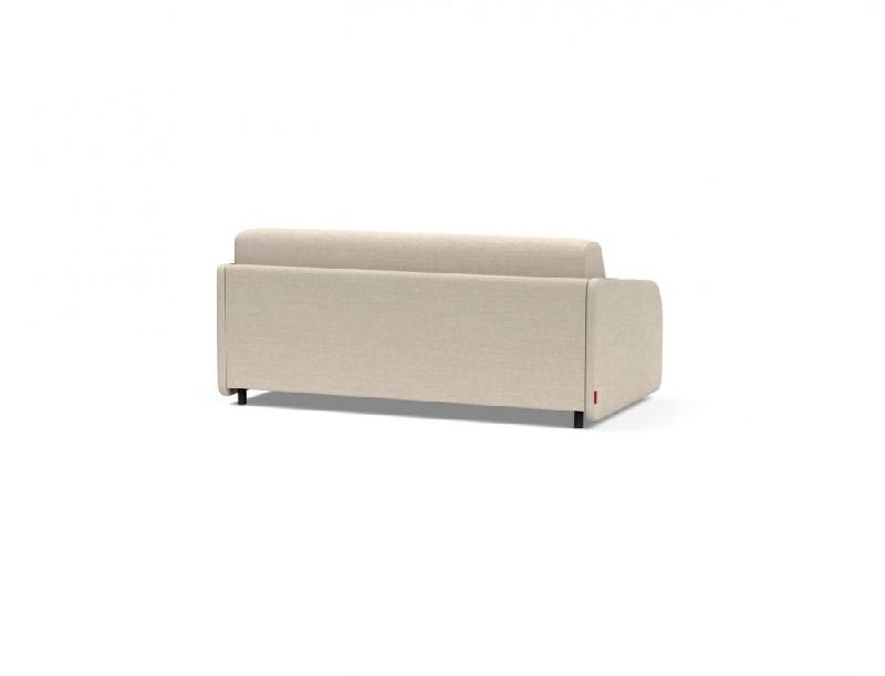 INNOVATION LIVING - Canapé-lit design EIVOR Dual Convertible 195x140 cm - Tissu Phobos Latte_3