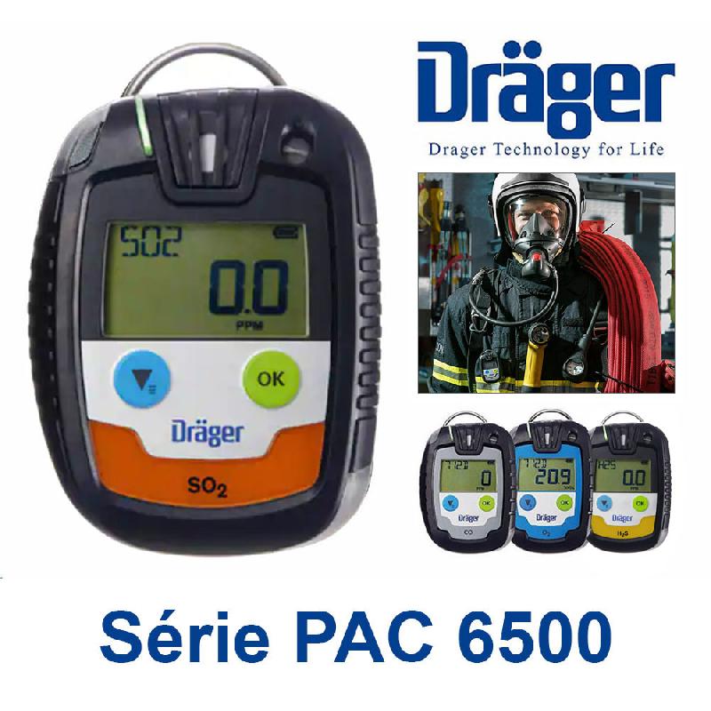 Détecteurs monogaz Dräger PAC-6500 - CO, O2, H2S, SO2 - Certifiés ATEX, robustes et précis_3