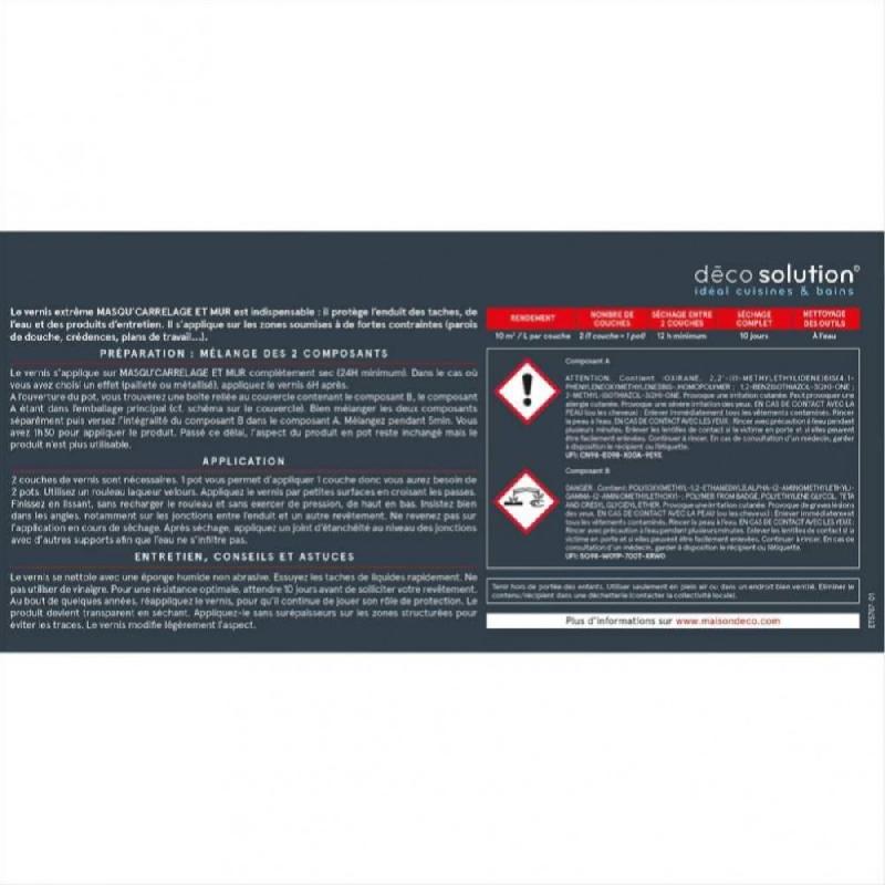 Vernis masqu'carrelage et mur MAISON DECO, transparent, 0.5 l_3