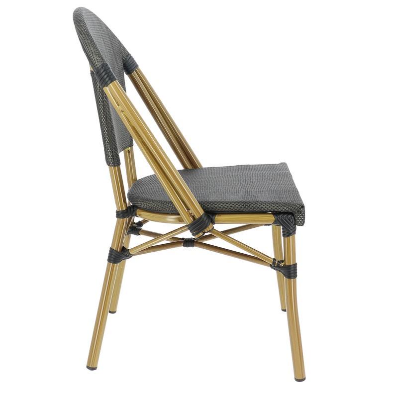 Chaise exterieure restaurant Biarritz - BRONZE_3