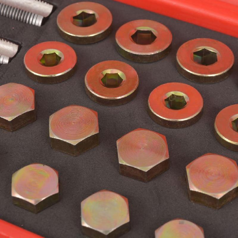 Vidaxl kit de réparation de bouchon de vidange d'huile 64 pcs 210174_3