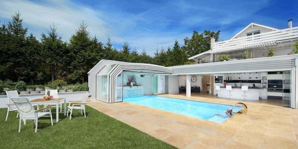 Jardin d’hiver mobile Paradiso Venezia pour piscine