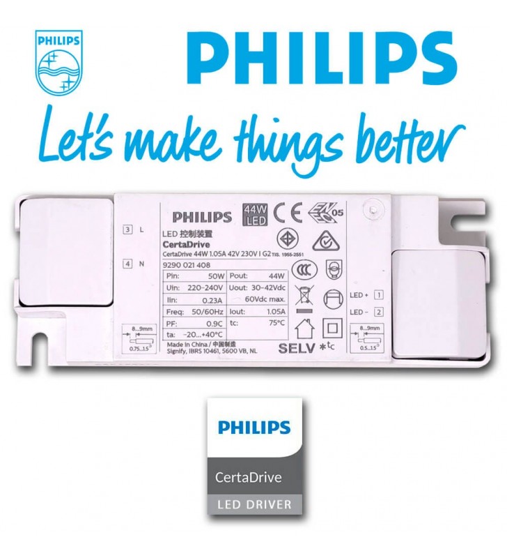 Dalle LED 600x600 44W - Driver Philips - Réf BACPH444K - Finition élégante et lumière uniforme_3