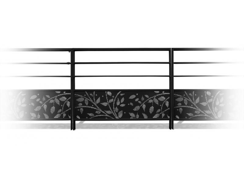 Gc3900 barrières urbaines - urban'nt - en acier - remplissage par tôle avec motifs micro-perforés_3