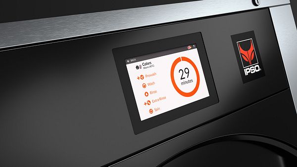 Lave-linge industriel à cuve suspendue - écran tactile 7'' - capacité 18 à 28 kg - acier inoxydable_3