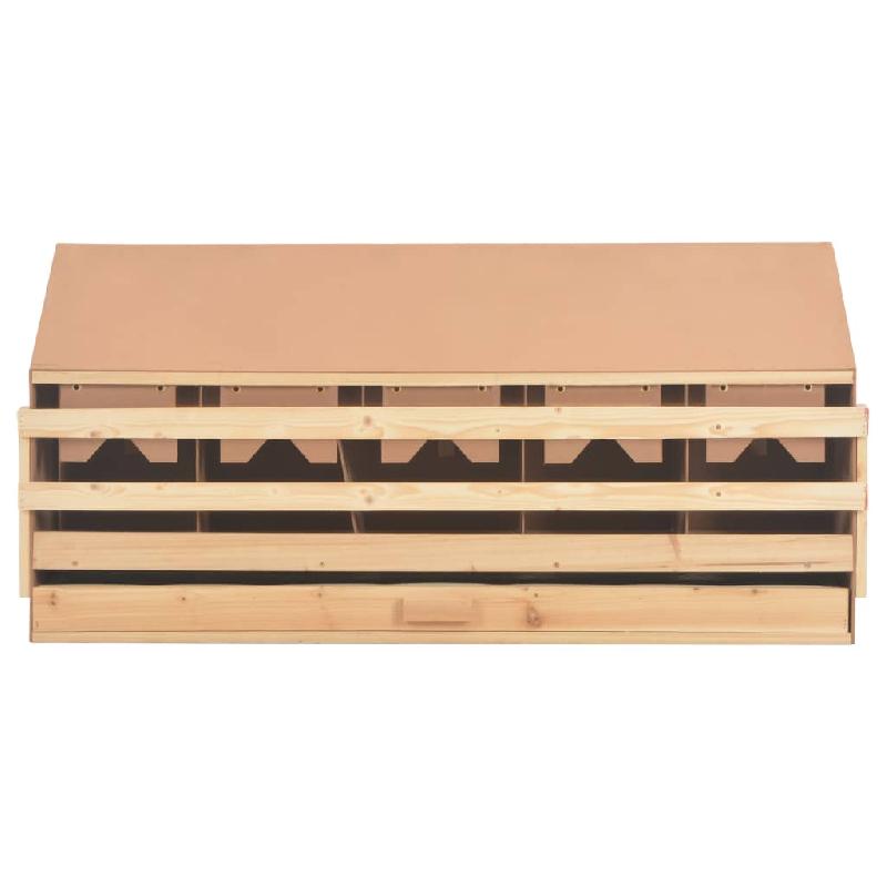 Vidaxl pondoir 5 compartiments 117x33x54 cm bois de pin massif 170659_3