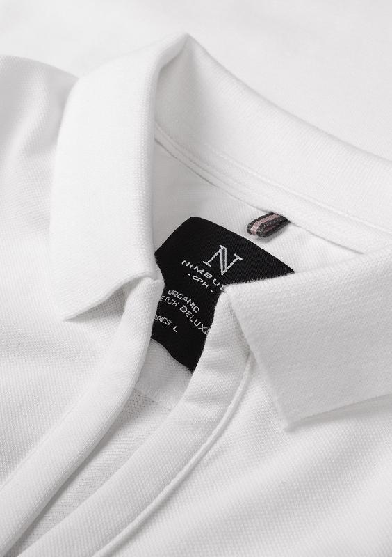 Polo extensible de luxe - Harvard V-Neck Femme - Blanc - Nimbus_3