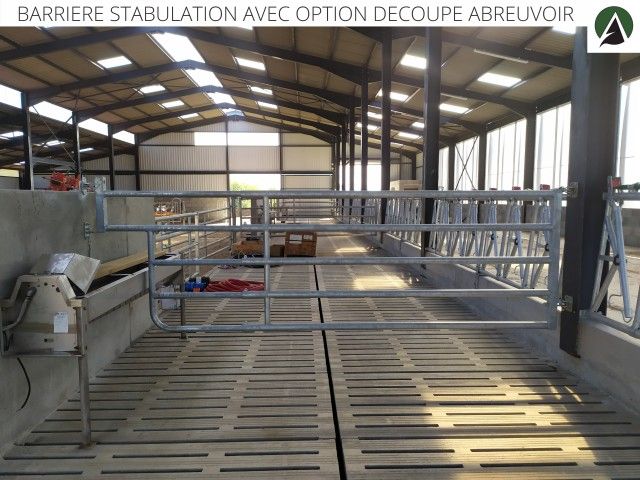 Bs34p - Barrière agricole extensible 3 à 4 mètres - 5 lisses, galvanisée à chaud, fabrication française_3