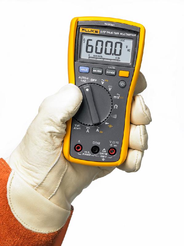FL117 - Multimètre numérique portable TRMS AC 6 000 points avec détection de tension sans contact - FLUKE_3