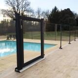 Heka - Barrière de piscine en verre trempé 8mm - Aluminium et visserie inox - Hauteur 114cm_3