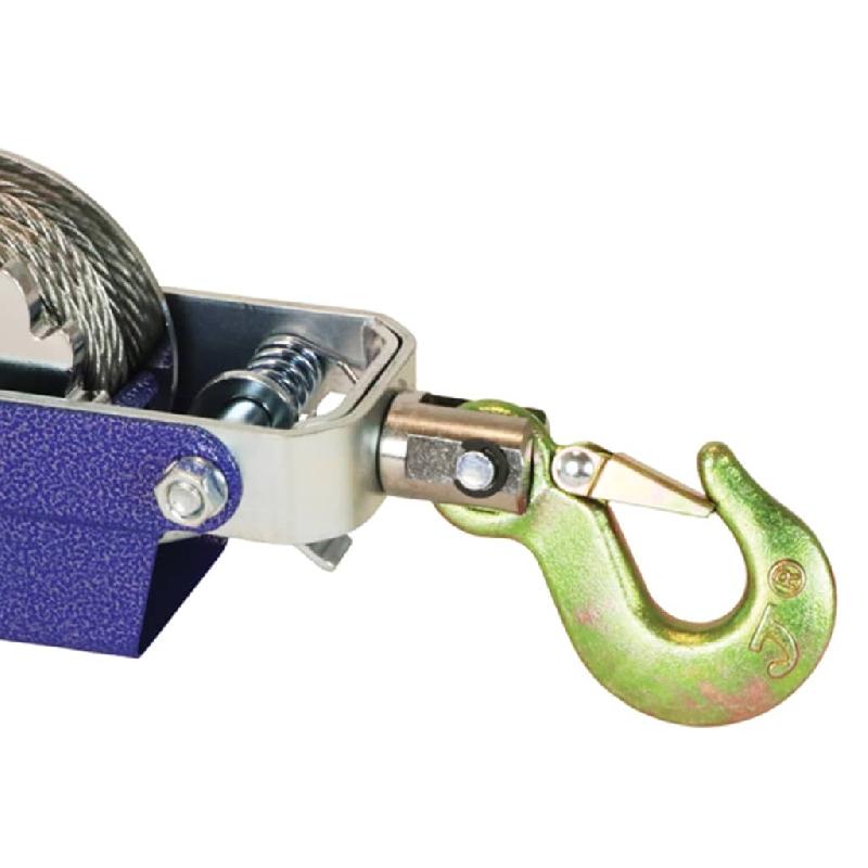 Carpoint treuil manuel portable avec câble 800 kg chrome 439327_3