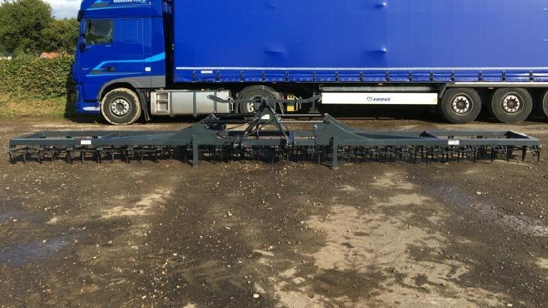 Herse plate NC DK 9.0m - Repliage hydraulique - Dents carrées de 20 - Occasion_3