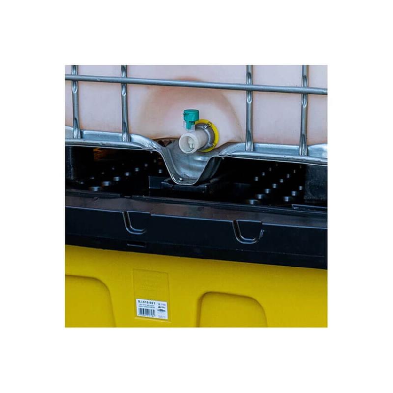 Armoire de rétention PEHD 1775x1770x2265 + Caillebotis PE - 1260L - Jaune_3