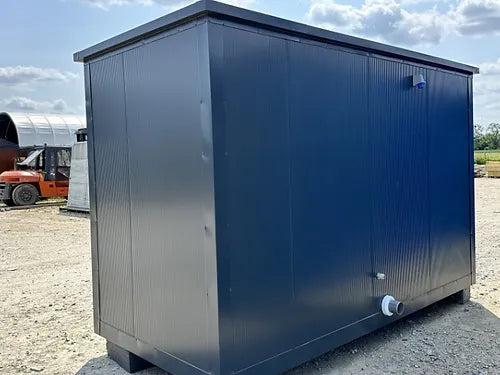 Conteneur sanitaire - 3 cabines indépendantes : toilettes, urinoir, chauffe-eau, douche_3