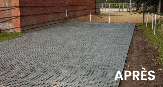 Dalles de stabilisation INB - robustes et drainantes pour sol équestre - Hanit Hahn France_3