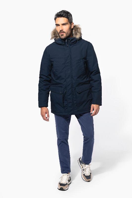Parka grand froid Kariban - Réf: K621 - Toile épaisse, capuche matelassée avec fausse fourrure détachable, plusieurs tailles et couleurs disponibles_3
