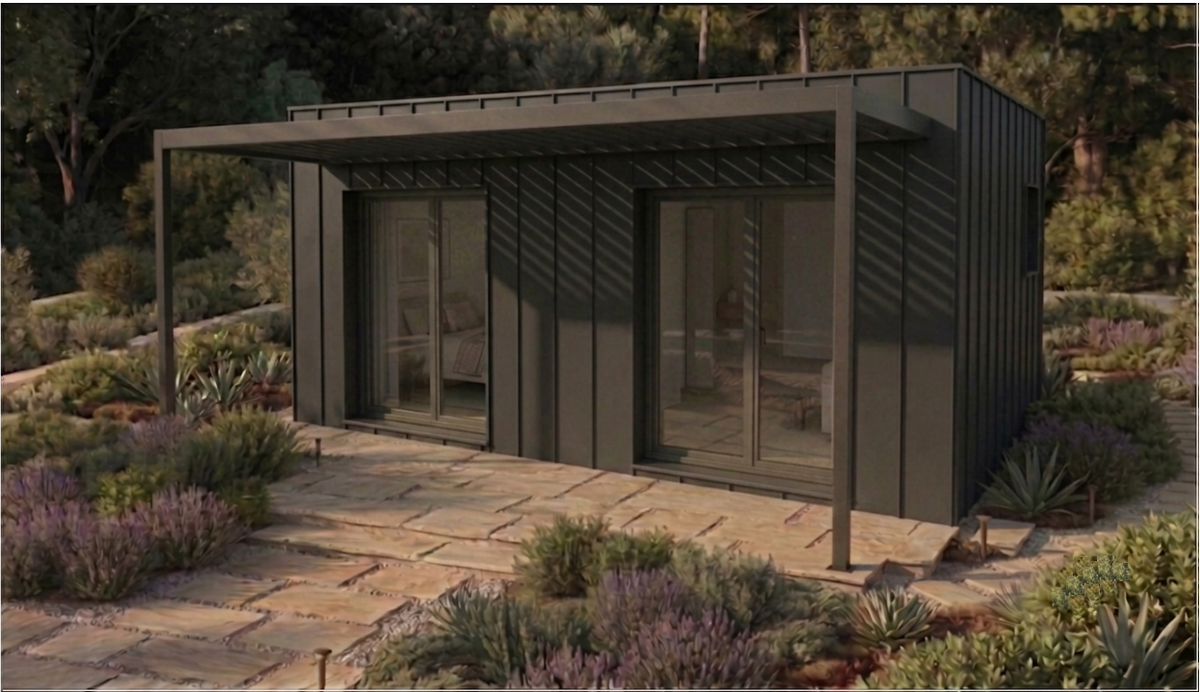Studio  de jardin en container/T2 éco-responsable - 28 m2_3