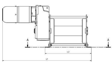 Treuil à moteur triphasé ou alternatif pour charges lourdes