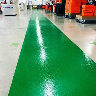 Marquage au sol par le résine Epoxydique idéal pour le parking et les zones industrielles_3