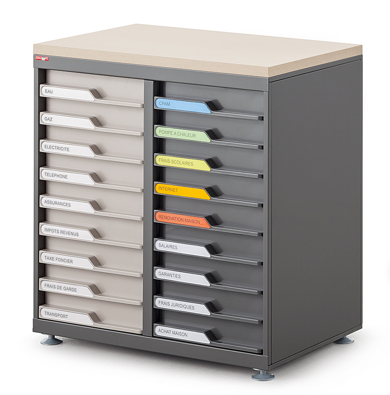 Armoire  à tiroir robuste et modulable conçue pour les  open spaces et les bureaux individuels_3