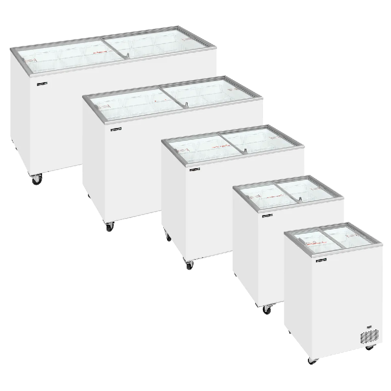 Congélateur vitré de crème glacée IC701SC (670 / 620) blanc TEFCOLD_3