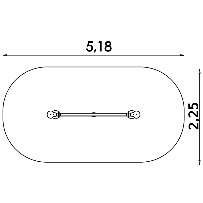 Jeu à bascule en acier inoxydable - 2 places avec sièges HDPE colorés - Conforme EN1176 - Référence BT13164_3