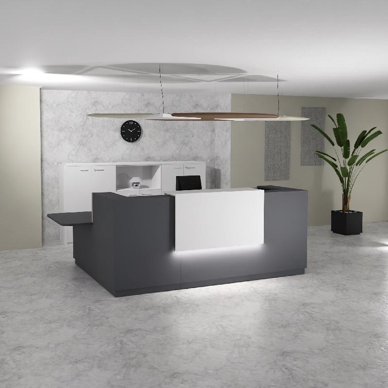 Bureau d'accueil d'angle avec accès PMR Delta Plus - Mobel Linea - 224, Anthracite, Gauche, Oui_4