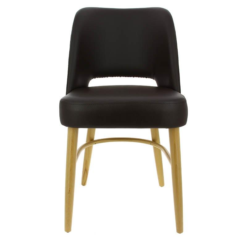 Chaise de restaurant Colisée confort - MARRON_3