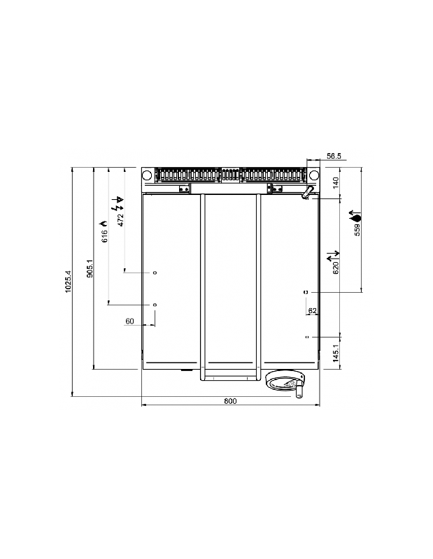 Sauteuse à gaz sur coffre - Cuve 80L - 20 Kw - Gamme DOMINA PRO 900 - Référence BRG98A_3