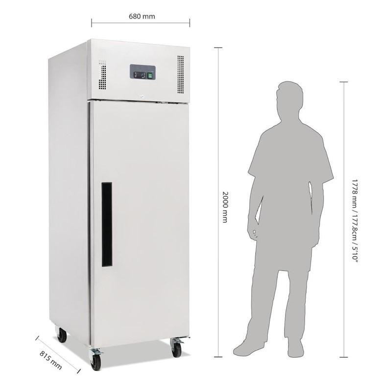 Armoire inox positive 600 litres (gaz écologique r600a)_3