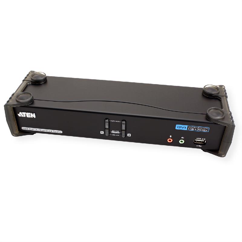 Aten cs1782a switch kvm dual-link dvi, usb, audio, 2 ports_3