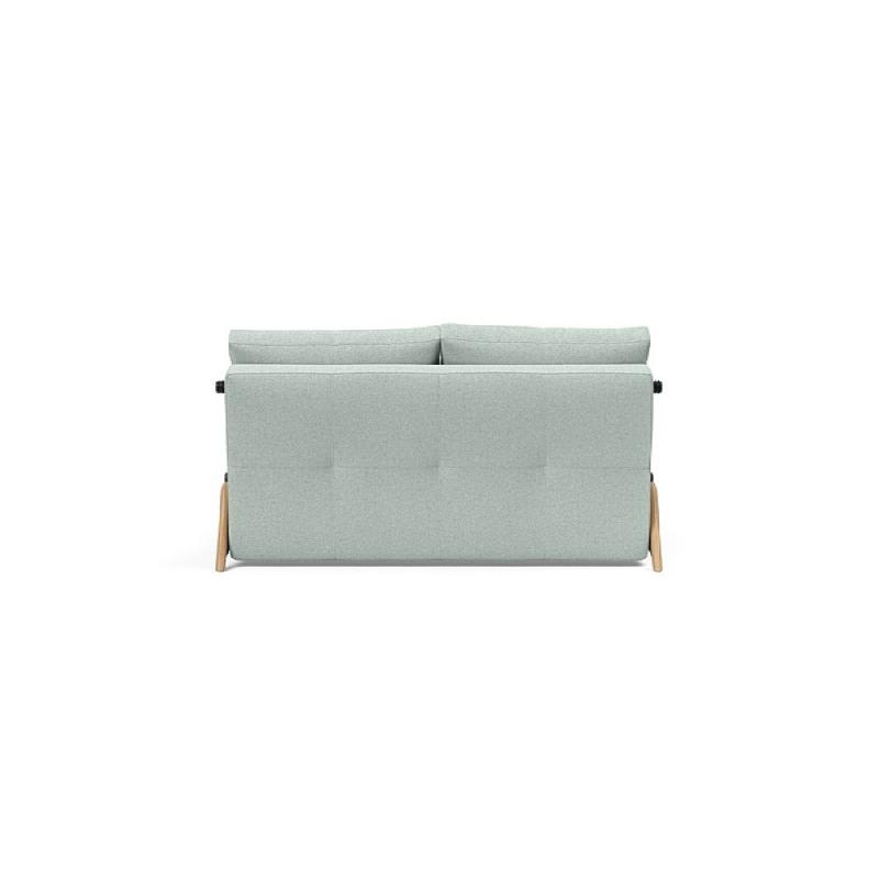 Canapé design convertible Innovation Living Cubed Wood 02 - Lit 200x140 cm - Tissu Soft Pacific Pearl_3