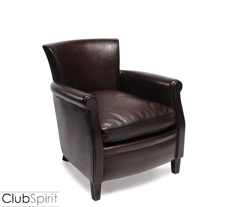 Fauteuil Club Parisien 1935 - Petite taille - Accoudoirs arrondis - Fabrication artisanale à Neufchâteau_3