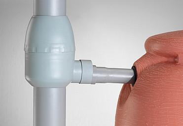 Amphore terracotta - 500L - réservoir esthétique en polyéthylène renforcé avec collecteur filtrant et robinet laiton_3