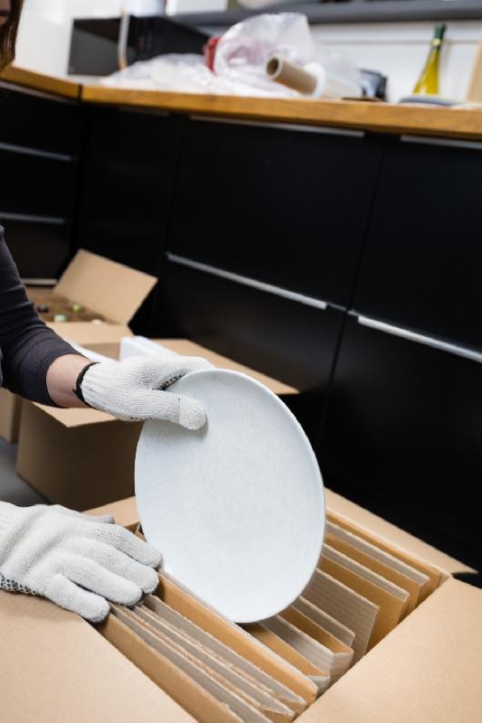 Gants de manutention - Picots antidérapants en PVC - Intérieur en coton - Dimensions et poids emballé_3