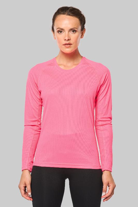 T-shirt de sport manches longues femme - PROACT - Réf: PA444 - Polyester léger à séchage rapide_3