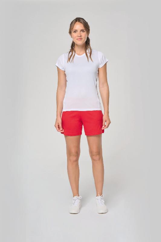 T-shirt de sport bi-matière manches courtes femme - PROACT - Réf: PA466 - Tissu respirant et éléments réfléchissants_3