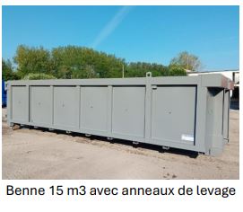 Benne amovible TANKER - Volume de 8 à 15 m³ - Acier S235 - Fabrication NF R 17-108_3