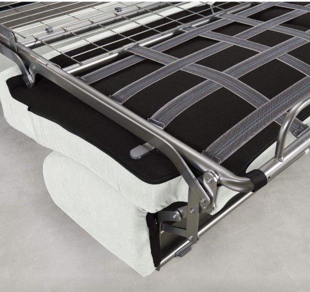 Canapé convertible express 120 cm Dreamer Edition - Cuir et PU Cayenne blanc avec matelas 16 cm_3