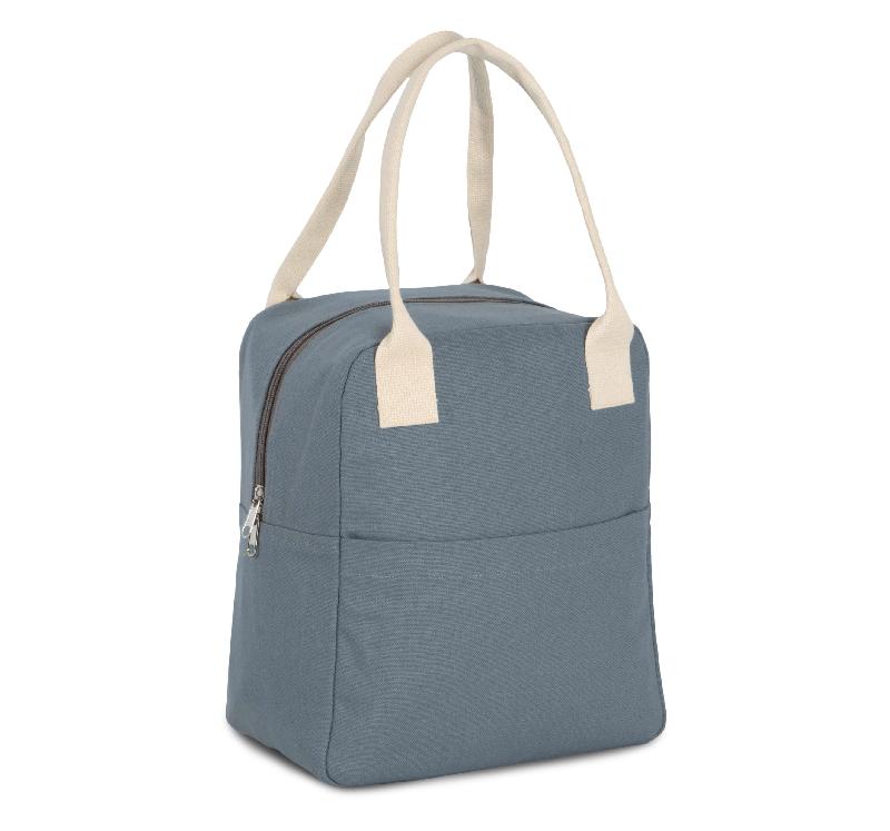 Sac isotherme en coton canvas - Réf: KI0369 - Marque Kimood - 310 g/m² - Poche externe, anses en coton, fermeture zippée_3