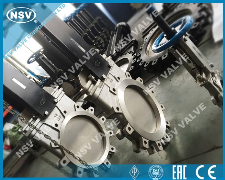 Vanne à guillotine - NSV Valve - en acier inoxydable résistant à la corrosion - norme MSS SP-81_3