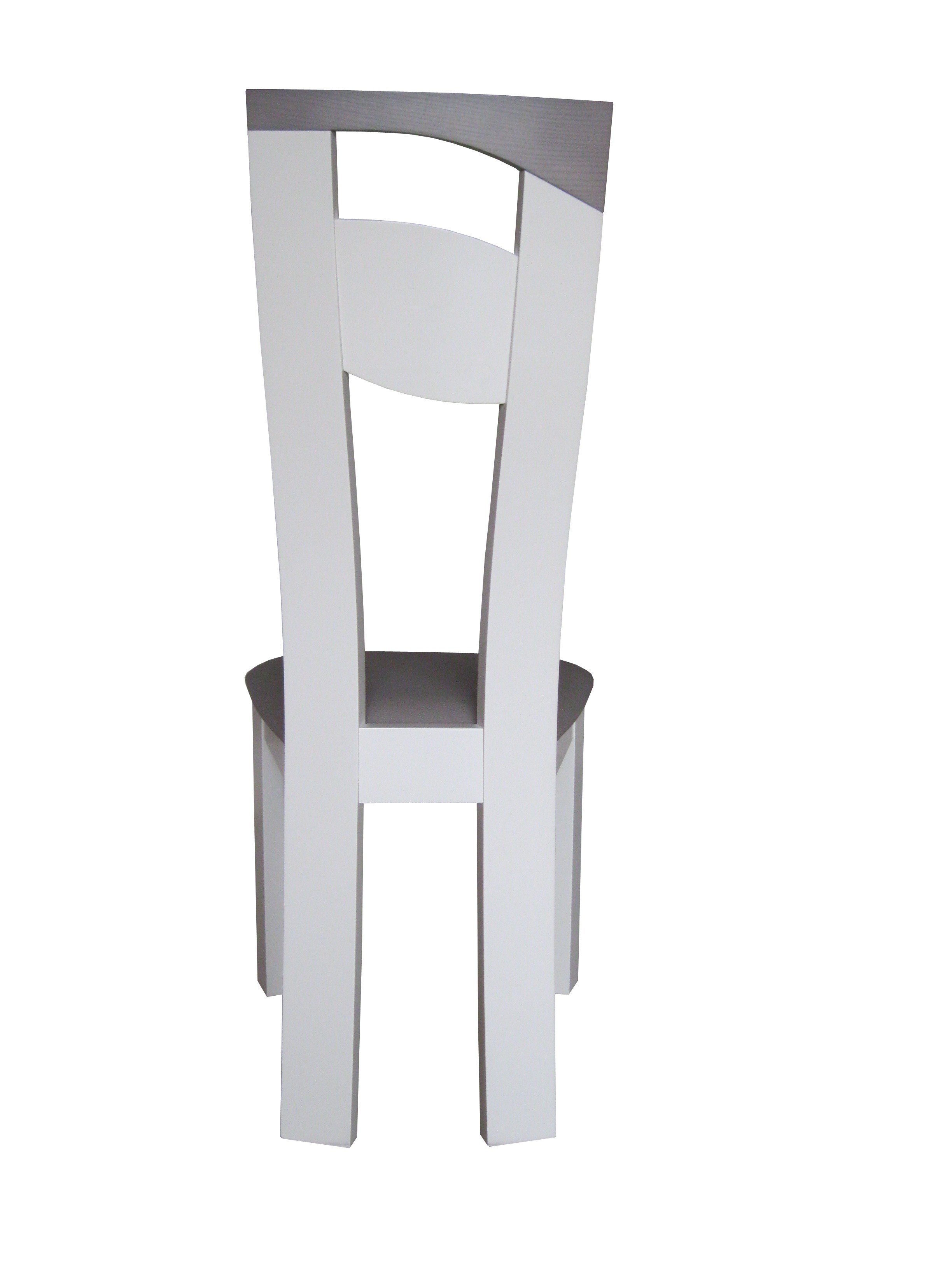 Chaise design en bois massif avec dossier personnalisable