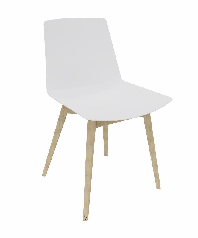 Chaise de collectivité CLUE - Offisit - Blanc_3